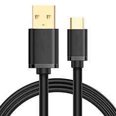 Cable Type-C Android Universel T08 pour Huawei Mediapad T3.10.0 AGS-L09 AGS-W09 Noir