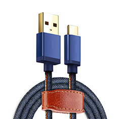 Cable Type-C Android Universel T10 pour Sony Xperia 1 IV Bleu