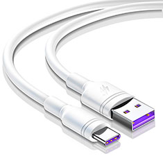 Cable Type-C Android Universel T15 pour Apple iPad Air 5 10.9 (2022) Blanc