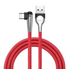 Cable Type-C Android Universel T17 pour Huawei Mediapad T3.10.0 AGS-L09 AGS-W09 Rouge