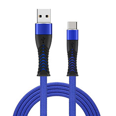 Cable Type-C Android Universel T26 pour Nokia 8.3 5G Bleu