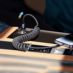 Cable Type-C USB-C vers Lightning USB H02 pour Apple iPad Pro 11 (2022) Gris Fonce