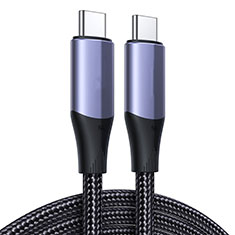 Cable Type-C USB-C vers Type-C USB-C 100W H03 pour Apple iPad Pro 12.9 (2021) Gris Fonce