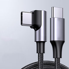 Cable Type-C USB-C vers Type-C USB-C 60W H01 pour Apple iPad Pro 11 (2022) Gris Fonce