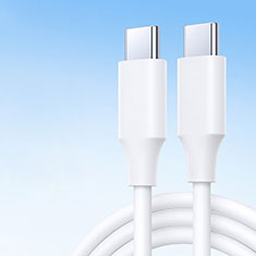 Cable Type-C USB-C vers Type-C USB-C 60W H04 pour Apple iPad Pro 11 (2022) Blanc