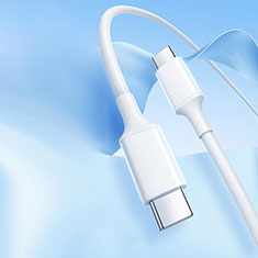 Cable Type-C USB-C vers Type-C USB-C 60W H05 pour Apple iPad Pro 11 (2021) Blanc