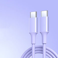 Cable Type-C USB-C vers Type-C USB-C 60W H05 Violet