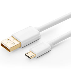 Cable USB 2.0 Android Universel A01 pour Oppo A58 5G Blanc