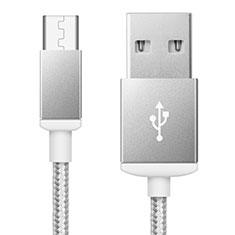 Cable USB 2.0 Android Universel A02 pour Sony Xperia 1 IV Argent