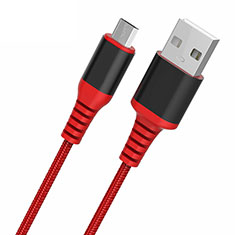 Cable USB 2.0 Android Universel A06 pour Accessoires Telephone Casques Ecouteurs Rouge