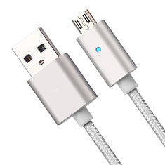 Cable USB 2.0 Android Universel A08 pour Oneplus Nord N100 5G Argent