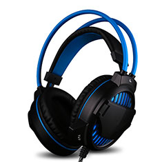 Casque Ecouteur Filaire Sport Stereo Intra-auriculaire Oreillette H55 pour Oneplus 12R 5G Bleu