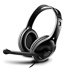 Casque Ecouteur Filaire Sport Stereo Intra-auriculaire Oreillette H61 pour Huawei Honor Play 6 Noir