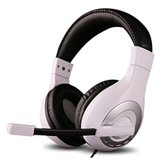 Casque Filaire Sport Stereo Ecouteur Intra-auriculaire Oreillette H50 pour Accessories Da Cellulare Bastone Selfie Blanc