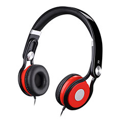 Casque Filaire Sport Stereo Ecouteur Intra-auriculaire Oreillette H60 pour Huawei Y5 Iii Rouge
