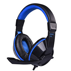 Casque Filaire Sport Stereo Ecouteur Intra-auriculaire Oreillette H63 pour Vivo iQOO Z6x Bleu