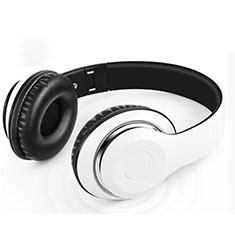 Casque Sport Bluetooth Stereo Ecouteur Intra-auriculaire Sans fil Oreillette H69 pour Motorola Moto Edge 40 5G Blanc