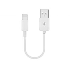 Chargeur Cable Data Synchro Cable 20cm S02 pour Apple iPhone 8 Plus Blanc