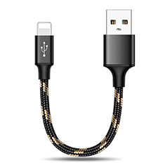 Chargeur Cable Data Synchro Cable 25cm S03 pour Apple iPad New Air (2019) Noir