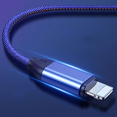 Chargeur Cable Data Synchro Cable C04 pour Apple iPhone 12 Pro Max Bleu