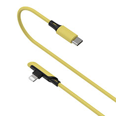 Chargeur Cable Data Synchro Cable D10 pour Apple iPhone 13 Mini Jaune