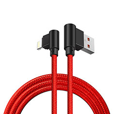 Chargeur Cable Data Synchro Cable D15 pour Apple iPhone 5 Rouge