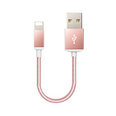 Chargeur Cable Data Synchro Cable D18 pour Apple iPhone Xs Or Rose