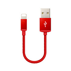 Chargeur Cable Data Synchro Cable D18 pour Apple iPhone Xs Rouge