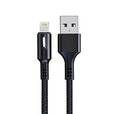 Chargeur Cable Data Synchro Cable D21 pour Apple iPhone 5S Noir