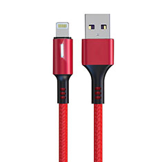 Chargeur Cable Data Synchro Cable D21 pour Apple iPhone 5S Rouge