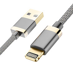 Chargeur Cable Data Synchro Cable D24 pour Apple iPhone 8 Plus Gris