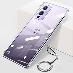 Coque Antichocs Rigide Sans Cadre Transparente Crystal Etui Housse H01 pour OnePlus 9 5G Argent