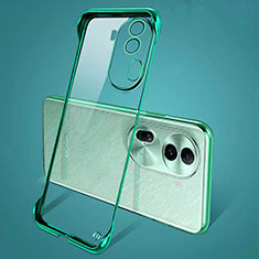 Coque Antichocs Rigide Sans Cadre Transparente Crystal Etui Housse H01 pour Oppo Reno11 Pro 5G Vert