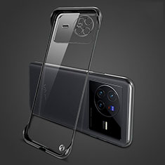 Coque Antichocs Rigide Sans Cadre Transparente Crystal Etui Housse H01 pour Vivo X80 5G Noir