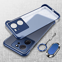 Coque Antichocs Rigide Sans Cadre Transparente Crystal Etui Housse H01 pour Xiaomi Redmi K60 Ultra 5G Bleu