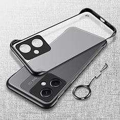 Coque Antichocs Rigide Sans Cadre Transparente Crystal Etui Housse H02 pour Xiaomi Redmi Note 12R Pro 5G Noir