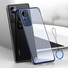 Coque Antichocs Rigide Sans Cadre Transparente Crystal Etui Housse H02 pour Xiaomi Redmi Note 12S Bleu