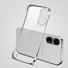 Coque Antichocs Rigide Sans Cadre Transparente Crystal Etui Housse H03 pour Huawei P50 Argent