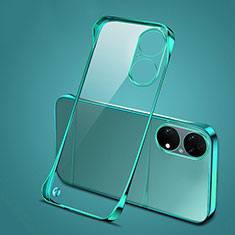 Coque Antichocs Rigide Sans Cadre Transparente Crystal Etui Housse H03 pour Huawei P50e Vert