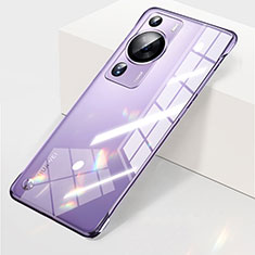 Coque Antichocs Rigide Sans Cadre Transparente Crystal Etui Housse H03 pour Huawei P60 Pro Violet