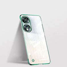 Coque Antichocs Rigide Sans Cadre Transparente Crystal Etui Housse pour Huawei Honor 70 5G Vert