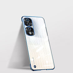 Coque Antichocs Rigide Sans Cadre Transparente Crystal Etui Housse pour Huawei Honor 70 Pro 5G Bleu