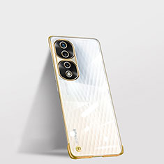 Coque Antichocs Rigide Sans Cadre Transparente Crystal Etui Housse pour Huawei Honor 70 Pro 5G Or