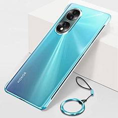 Coque Antichocs Rigide Sans Cadre Transparente Crystal Etui Housse pour Huawei Honor X7b Bleu