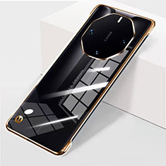 Coque Antichocs Rigide Sans Cadre Transparente Crystal Etui Housse pour Huawei Mate 60 RS Ultimate Or