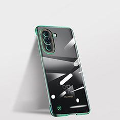 Coque Antichocs Rigide Sans Cadre Transparente Crystal Etui Housse pour Huawei Nova 10 Pro Vert