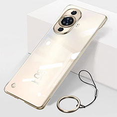 Coque Antichocs Rigide Sans Cadre Transparente Crystal Etui Housse pour Huawei Nova 11 Pro Or