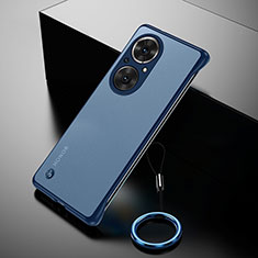 Coque Antichocs Rigide Sans Cadre Transparente Crystal Etui Housse pour Huawei Nova 9 SE Bleu