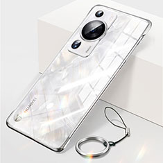 Coque Antichocs Rigide Sans Cadre Transparente Crystal Etui Housse pour Huawei P60 Argent