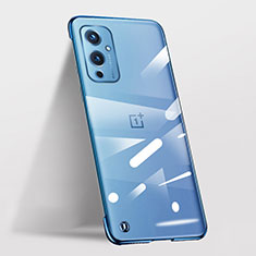 Coque Antichocs Rigide Sans Cadre Transparente Crystal Etui Housse pour OnePlus 9 5G Bleu